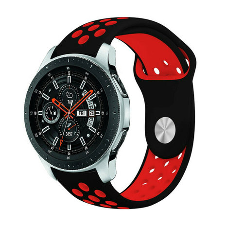 Strap-it Strap-it Bracelet sport Samsung Galaxy Watch 46mm (noir/rouge)