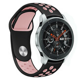 Strap-it Bracelet sport Samsung Galaxy Watch 46mm (noir/rose)