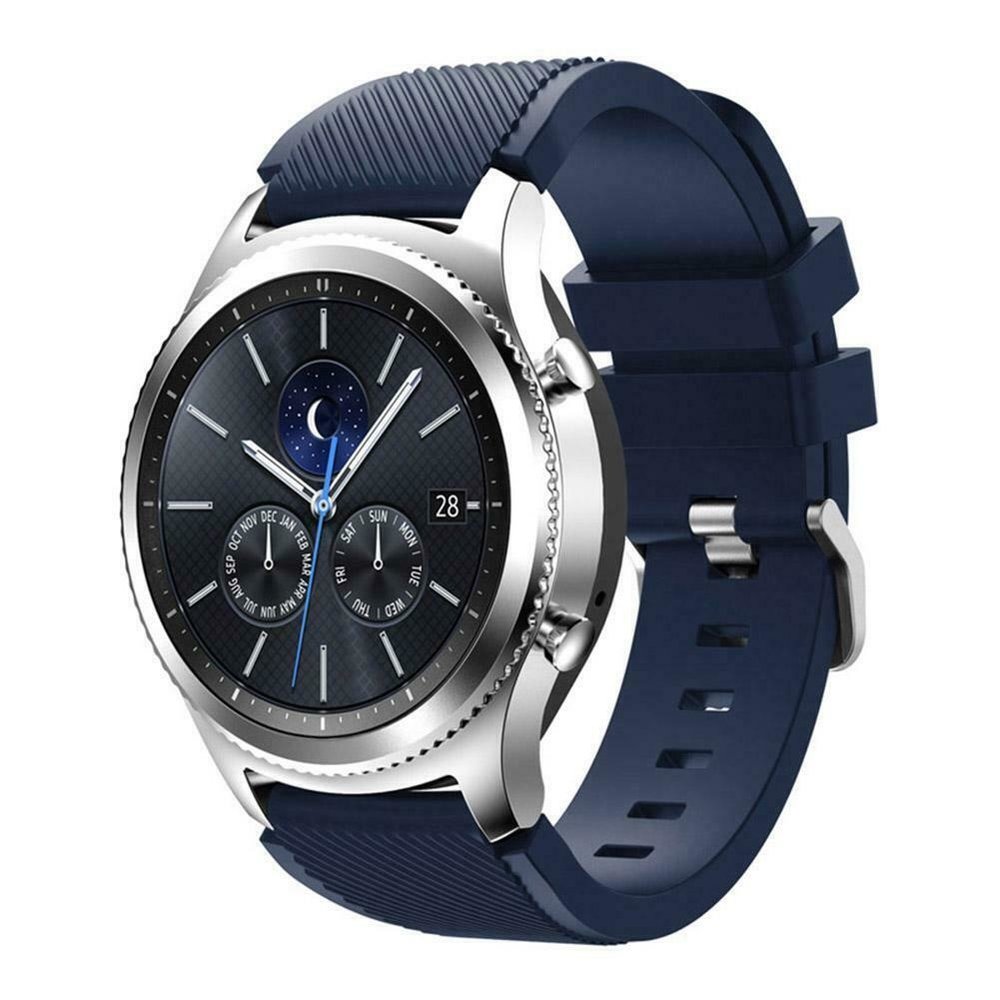 Strap-it Strap-it Bracelet silicone Samsung Gear S3 (bleu foncé)