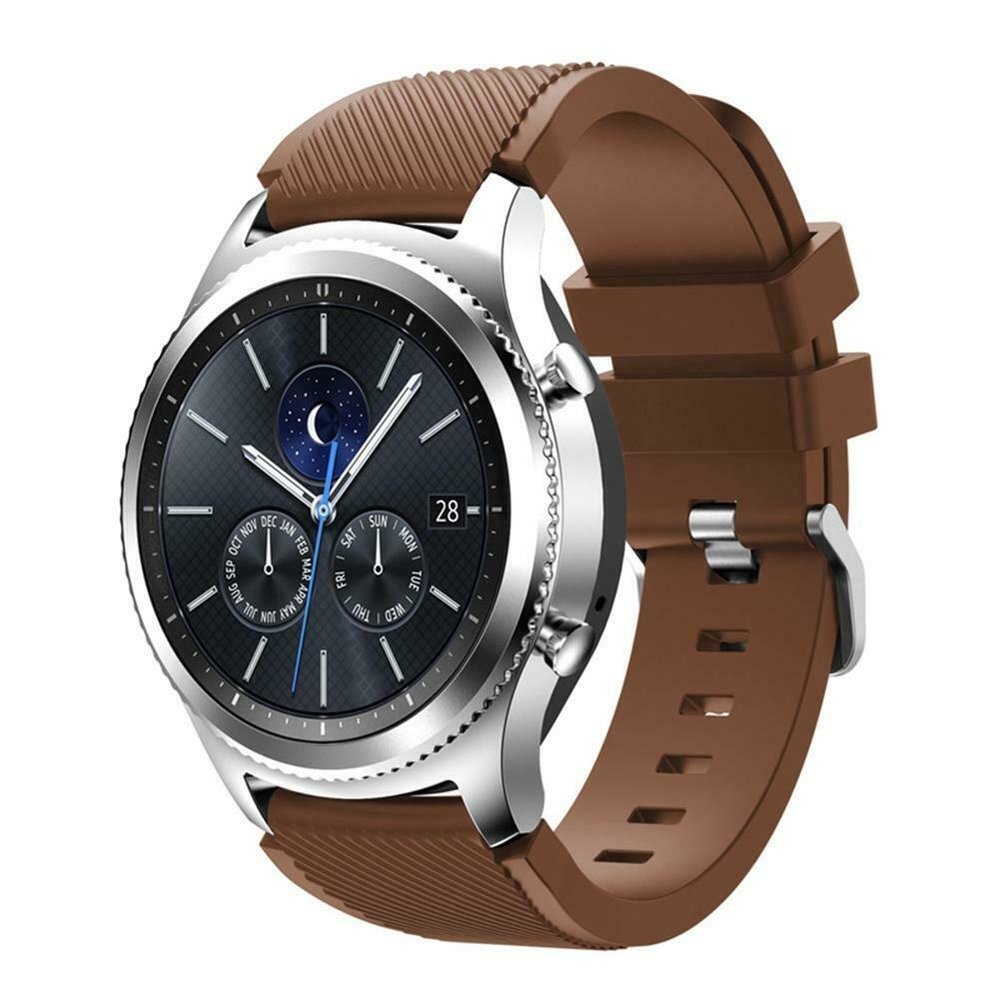 Strap-it Strap-it Bracelet silicone Samsung Gear S3 (marron café)