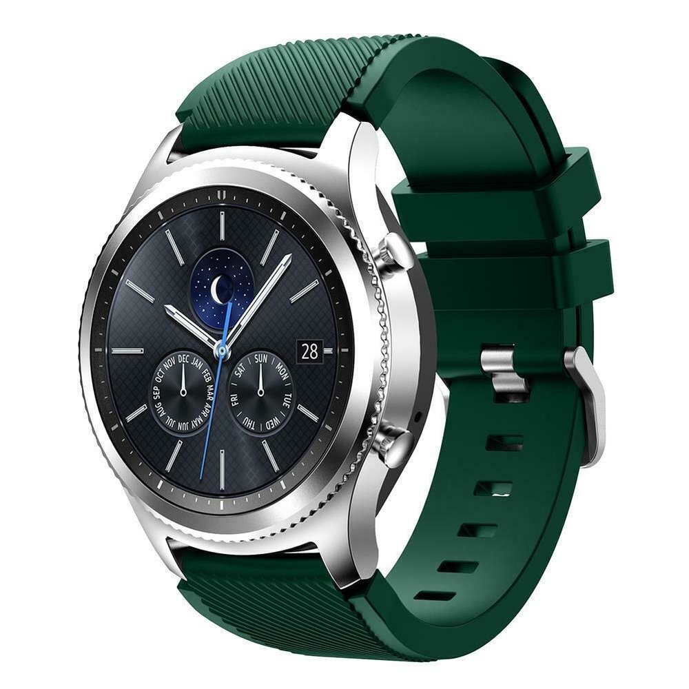 Strap-it Strap-it Bracelet silicone Samsung Gear S3 (vert armée)
