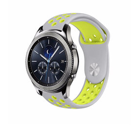 Strap-it Bracelet sport Samsung Gear S3 (gris/jaune)
