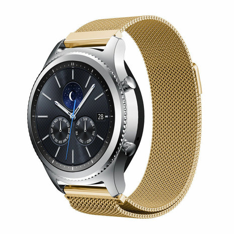 Strap-it Strap-it Bracelet Milanais Samsung Gear S3  (or)