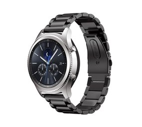 Strap-it Bracelet acier Samsung Gear S3 (noir)