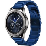 Strap-it Bracelet acier Samsung Gear S3 (bleu)