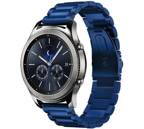 Strap-it Bracelet acier Samsung Gear S3 (bleu)