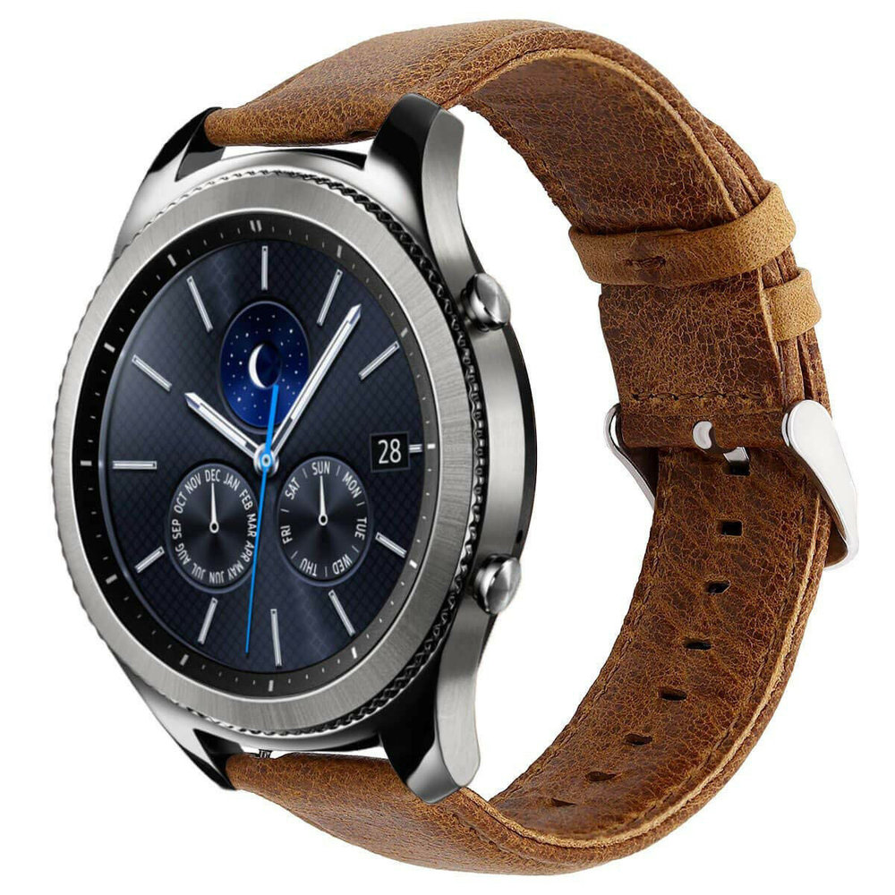 Strap-it Strap-it Bracelet cuir Samsung Gear S3 (marron) Strap-it Strap-it Bracelet cuir Samsung Gear S3 (marron)