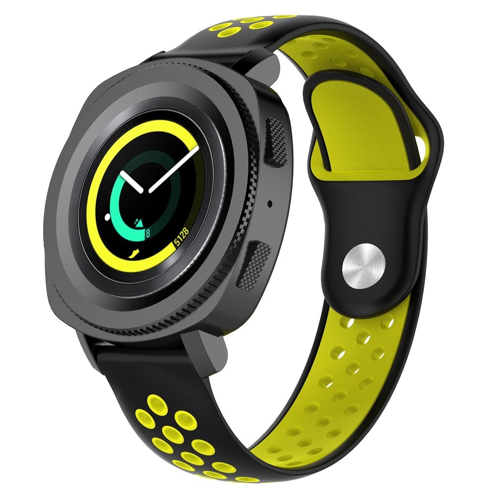 Strap-it Strap-it Bracelet sport Samsung Gear Sport (noir/jaune)