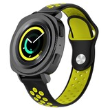 Strap-it Bracelet sport Samsung Gear Sport (noir/jaune)