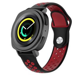 Strap-it Bracelet sport Samsung Gear Sport (noir/rouge)