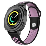 Strap-it Bracelet sport Samsung Gear Sport (noir/rose)