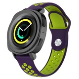 Strap-it Bracelet sport Samsung Gear Sport (violet/jaune)
