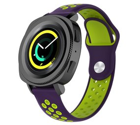 Strap-it Bracelet sport Samsung Gear Sport (violet/jaune)