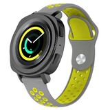 Strap-it Bracelet sport Samsung Gear Sport (gris/jaune)