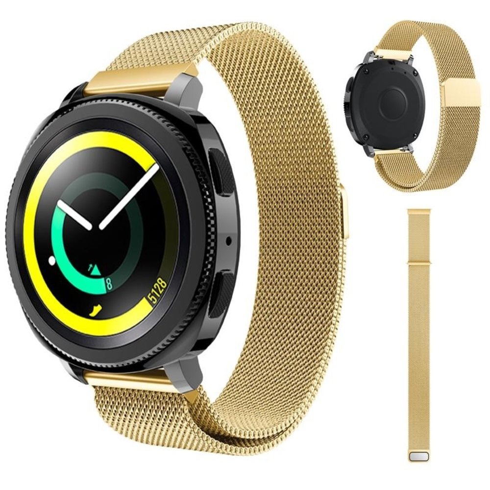 Strap-it Strap-it Bracelet Milanais Samsung Gear Sport (or)