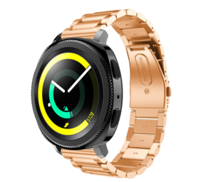 Strap-it Bracelet acier Samsung Gear Sport (or rose)