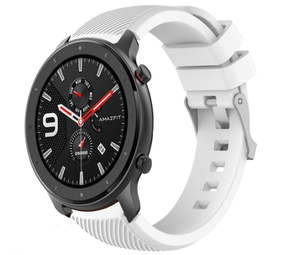 Strap-it Bracelet silicone Xiaomi Amazfit GTR (blanc)