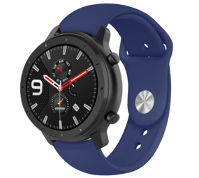 Strap-it Bracelet sport Xiaomi Amazfit GTR (bleu foncé)