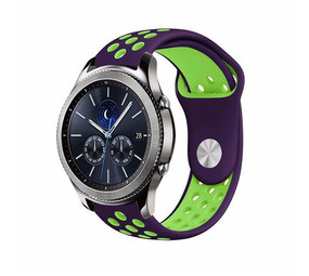 Strap-it Bracelet sport Samsung Gear S3 (violet/vert)
