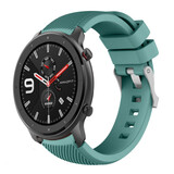 Strap-it Bracelet silicone Xiaomi Amazfit GTR (vert pin)