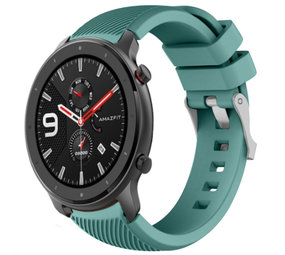 Strap-it Bracelet silicone Xiaomi Amazfit GTR (vert pin)