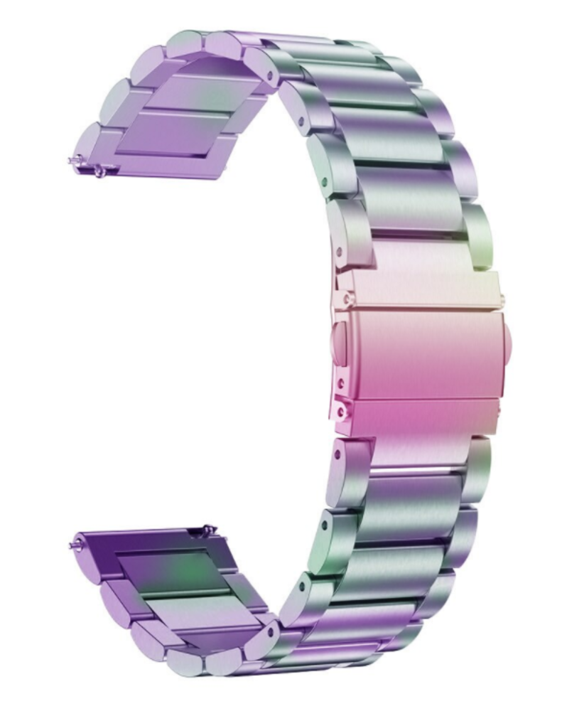 Strap-it Strap-it Bracelet acier Xiaomi Amazfit GTR (arc-en-ciel)