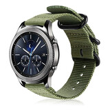 Strap-it Bracelet nylon boucle Samsung Gear S3 (vert)