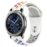 Strap-it Bracelet sport Samsung Gear S3 (blanc et multicolore)
