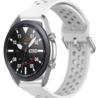 Strap-it Strap-it Bracelet silicone avec trous Samsung Galaxy Watch 3 45mm (blanc) Strap-it Strap-it Bracelet silicone avec trous Samsung Galaxy Watch 3 45mm (blanc)
