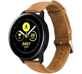 Strap-it Bracelet cuir Samsung Galaxy Watch Active (marron)