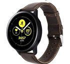 Strap-it Strap-it Bracelet cuir Samsung Galaxy Watch Active (marron foncé)