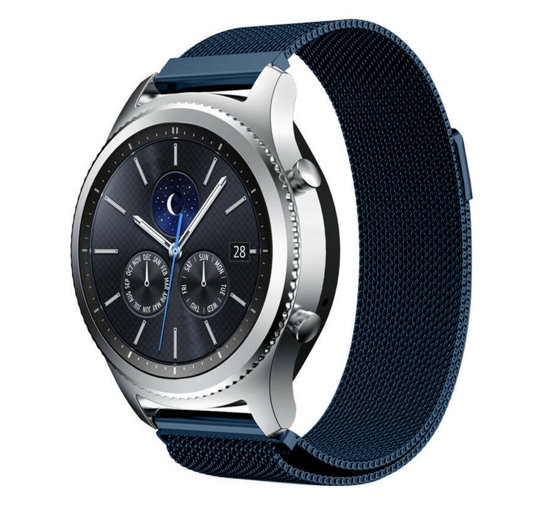 Strap-it Strap-it Bracelet Milanais Samsung Gear S3 (bleu)