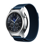 Strap-it Bracelet Milanais Samsung Gear S3 (bleu)