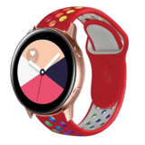 Strap-it Bracelet sport Samsung Galaxy Watch 42mm (rouge et multicolore)