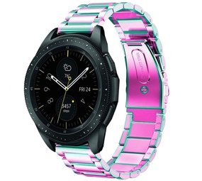 Strap-it Bracele acier Samsung Galaxy Watch 42mm (arc-en-ciel)