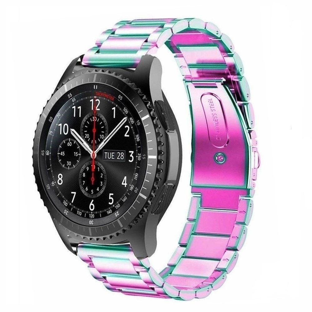 Strap-it Strap-it Bracelet acier Samsung Galaxy Watch 46mm (arc-en-ciel) Strap-it Strap-it Bracelet acier Samsung Galaxy Watch 46mm (arc-en-ciel)
