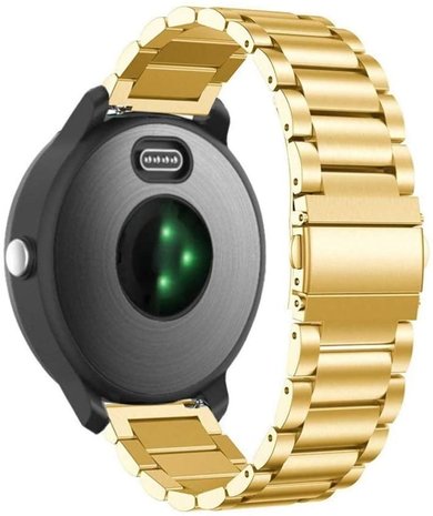 Strap-it Strap-it Bracelet acier Garmin Vivoactive 3 (or)