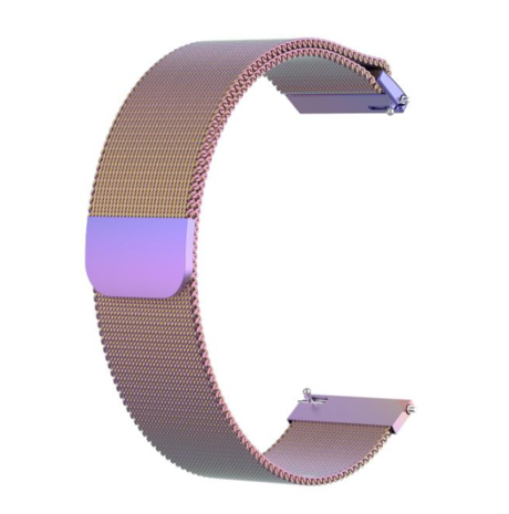 Strap-it Strap-it Bracelet Milanais Garmin Vivoactive 4 - 45mm - arc-en-ciel