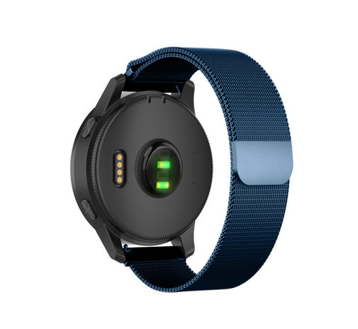 Strap-it Strap-it Bracelet Milanais Garmin Vivoactive 4 - 45mm - bleu