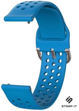 Strap-it Strap-it Bracelet silicone avec trous Garmin Vivoactive 3 (bleu)