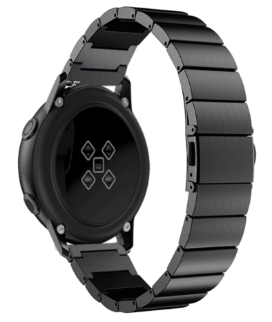 Strap-it Strap-it Bracelet métal Garmin Venu (noir) Strap-it Strap-it Bracelet métal Garmin Venu (noir)