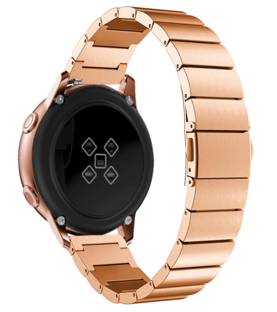 Strap-it Strap-it Bracelet métal Garmin Venu (or rose)