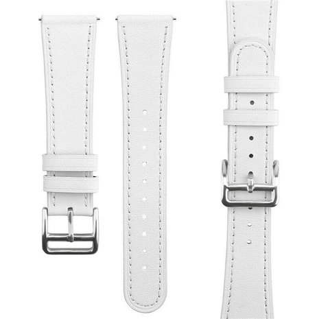 Bracelet cuir Garmin Vivoactive 3 (blanc) 