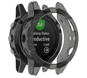 Strap-it Coque de protection Garmin Fenix ​​​​5 (Plus) TPU (noir)