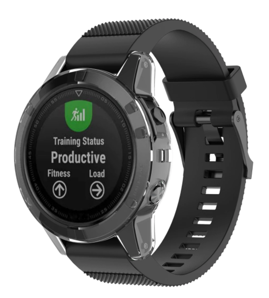 Strap-it Strap-it Coque de protection Garmin Fenix 5 (Plus) TPU (transparente) Strap-it Strap-it Coque de protection Garmin Fenix 5 (Plus) TPU (transparente)