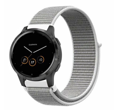Strap-it Strap-it Bracelet nylon Garmin Vivoactive 4s - 40mm - coquillage