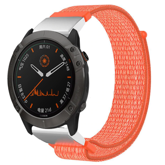 Montre connectée GENERIQUE Nylon tissé Sweatproof bande de montre bracelet  pour Garmin Fenix ​​5/5 Plus / Forerunner 935