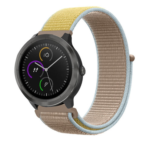 Strap-it Strap-it Bracelet nylon Garmin Venu (camel)