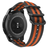 Strap-it Bracelet nylon boucle Garmin Vivoactive 4 - 45mm - noir/orange