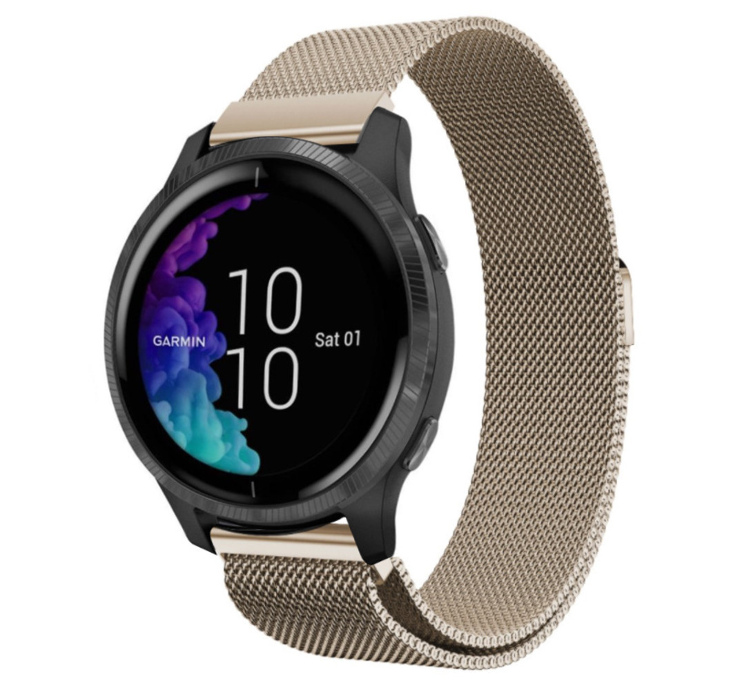 Strap-it Strap-it Bracelet Milanais Garmin Venu (champagne)